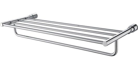 ALFI brand  AB9523 Polished Chrome 24 inch Towel Bar & Shelf  Bathroom Accessory