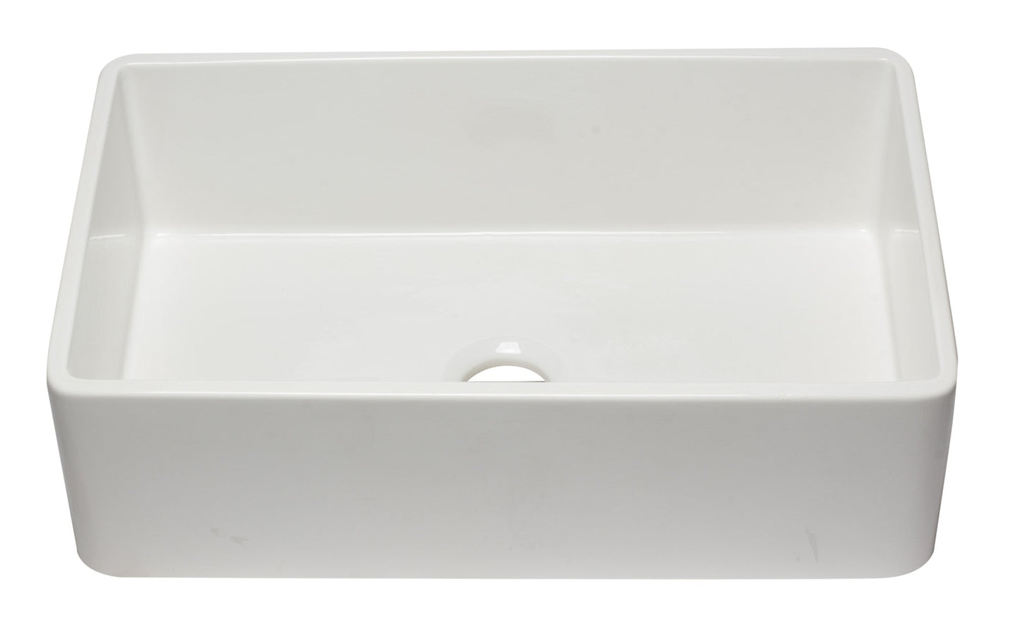 ALFI brand AB3320SB 33 inch Black Reversible Single Fireclay Farmhouse Kitchen Sink