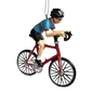 Bicycle Riding Ornament - Red Bike