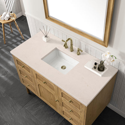 Laurent 48" Single Vanity Cabinet, Light Natural Oak