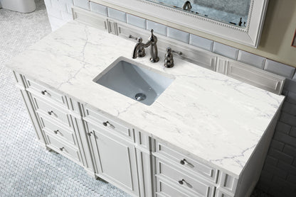 Bristol 60" Single Vanity Cabinet, Bright White