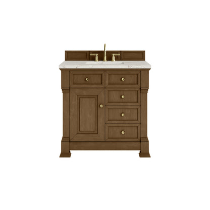 James Martin 547-V36 Brookfield 36” Single Vanity – Black Onyx / Honey Oak / Pearl Charcoal