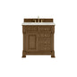 James Martin 547-V36 Brookfield 36” Single Vanity – Black Onyx / Honey Oak / Pearl Charcoal