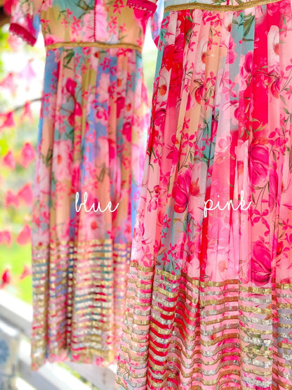 Floral burst gown