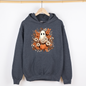 Floral Ghost, Trending, Vintage, Halloween, Witch, Spooky, Graphic Hoodie, Hooded Sweatshirt