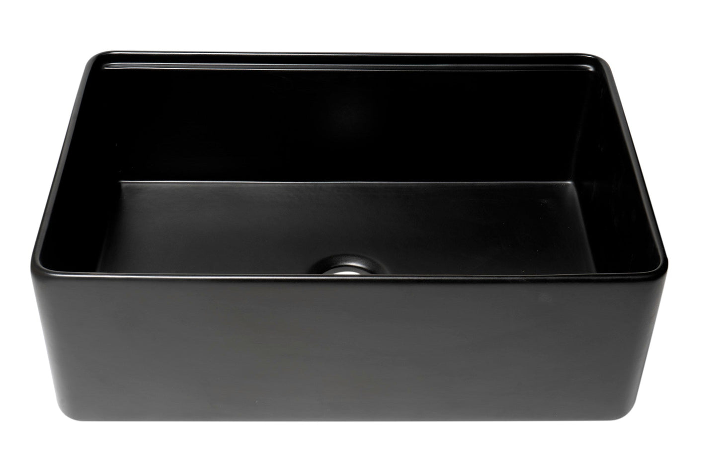 ALFI brand ABFS3020 Workstation 30" x 20" Single Bowl Step Rim Fireclay Farm Sink with Accessories