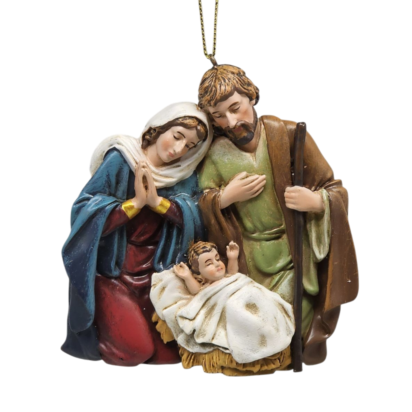 Hanging Ornament Nativity - 8 Piece Set