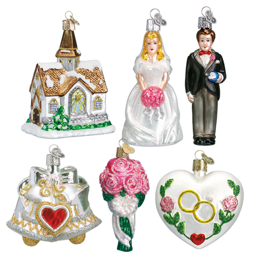 Old World Christmas Wedding  Ornament Collection