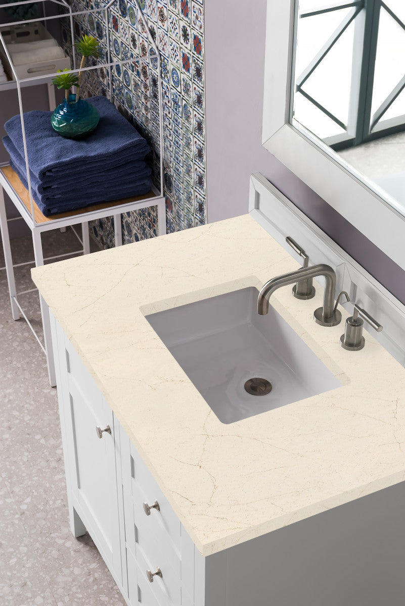 Palisades 36" Single Vanity Cabinet, Bright White