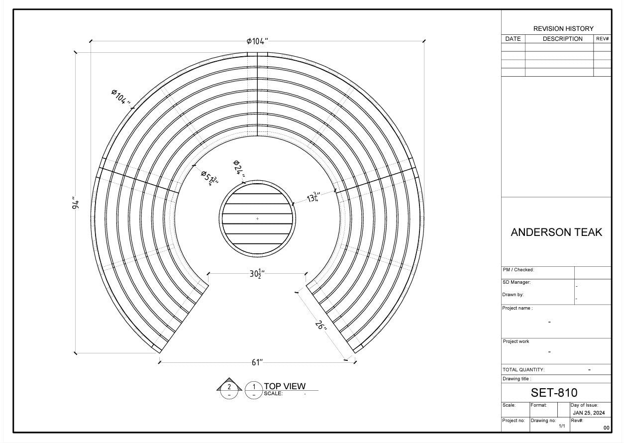 Set-810 Circular Modular Deep Seating