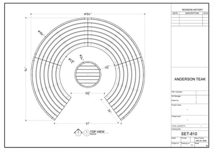 Set-810 Circular Modular Deep Seating