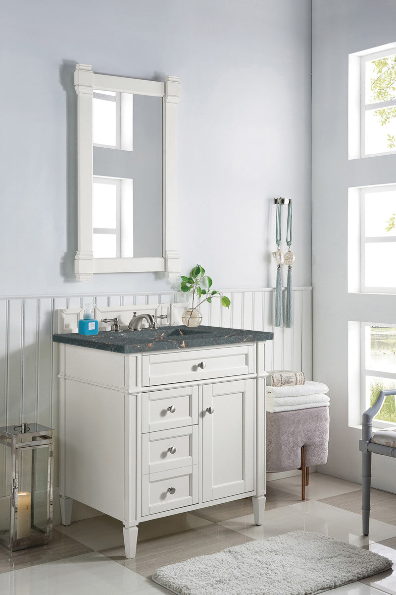 Brittany 30" Single Vanity in Bright White