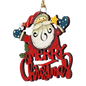 Laser Cut Wooden Ornament - Santa Greetings