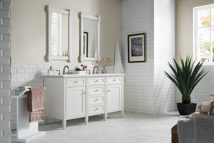 Brittany 60" Double Vanity in Bright White