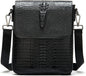 FR Fashion Co. Men's Crocodile Leather Crossbody Bag