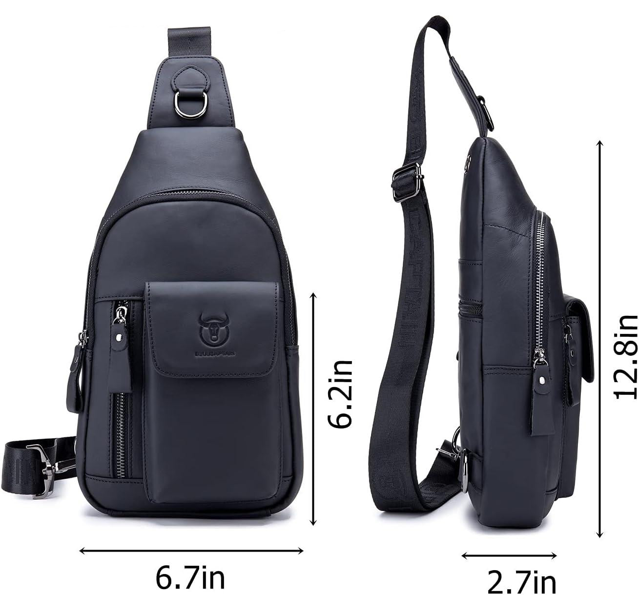 FR Fashion Co. Casual Leather Chest Bag