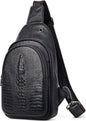 FR Fashion Co. Full-Grain Leather Crocodile Bag