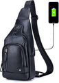 FR Fashion Co. Classic Urban Leather Sling Bag
