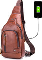 FR Fashion Co. Classic Urban Leather Sling Bag