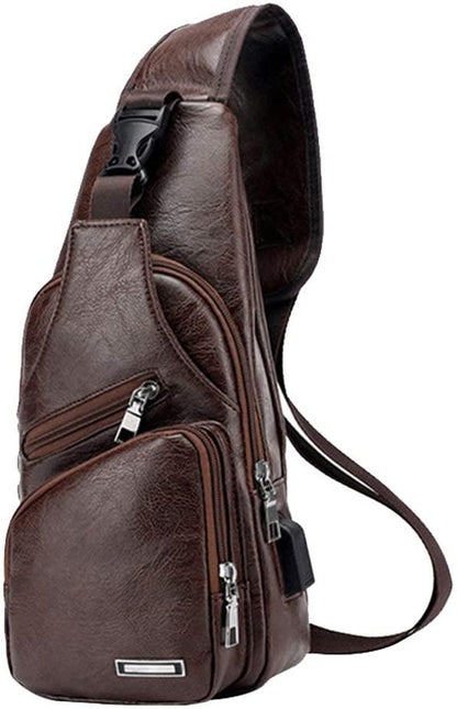 FR Fashion Co. Luxury Leather Crossbody Sling Bag