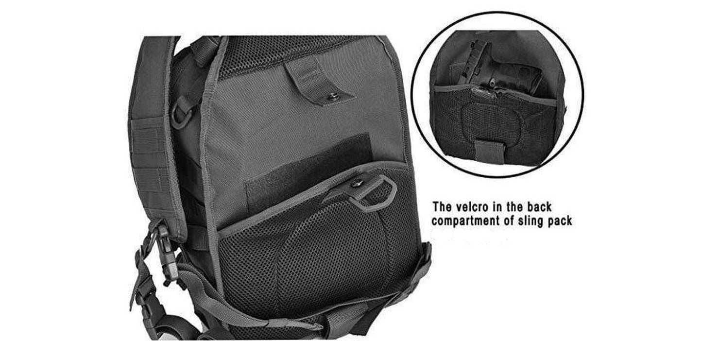 FR Fashion Co. MOLLE Tactical Crossbody Sling Bag