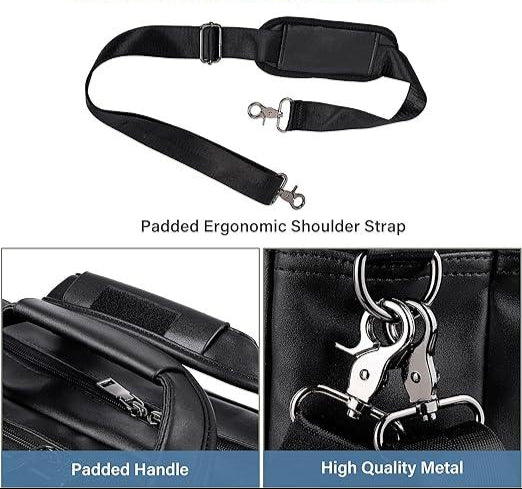 FR Fashion Co. 15" Mens Leather Laptop Messenger Bag