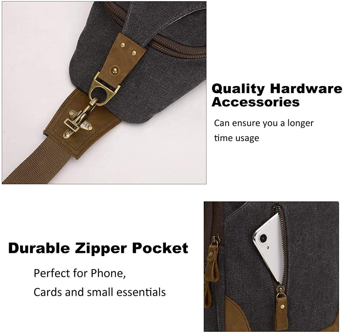 FR Fashion Co. Vintage Canvas Crossbody Sling Bag