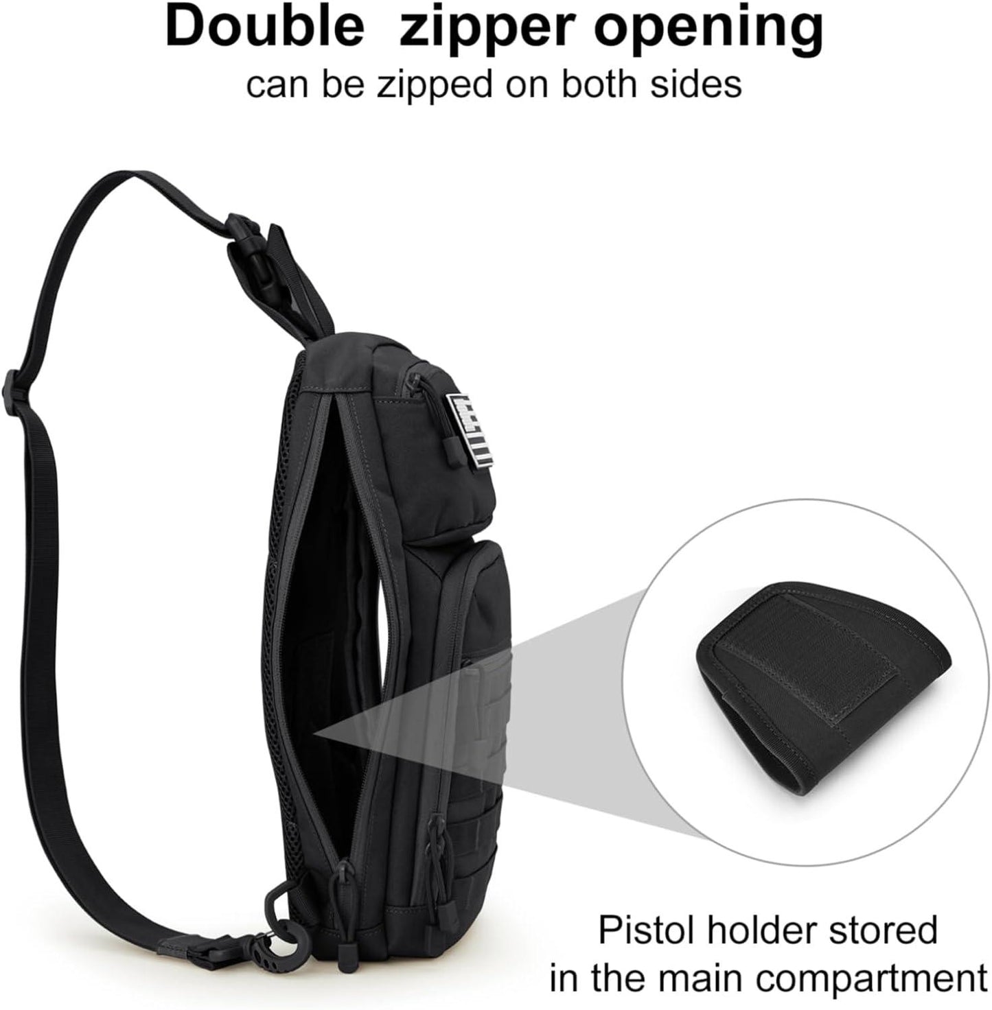 FR Fashion Co. 10L Tactical EDC Sling Backpack