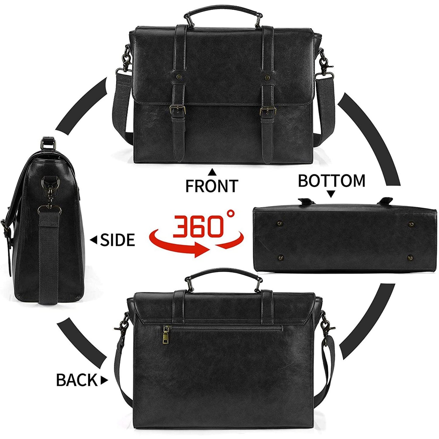 FR Fashion Co. 16" Men's Commuter Messenger Bag