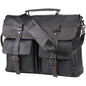 FR Fashion Co. 16" Men's Leather Messenger Bag