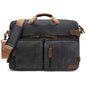 FR Fashion Co. 16" Multi-functional Canvas Messenger Bag