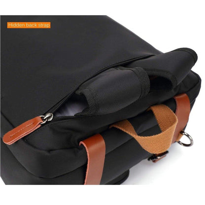 FR Fashion Co. 16" Multi-functional Canvas Messenger Bag