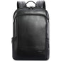 FR Fashion Co. 17" Men's Anti-Theft Leather Backpack with Hidden Pockets