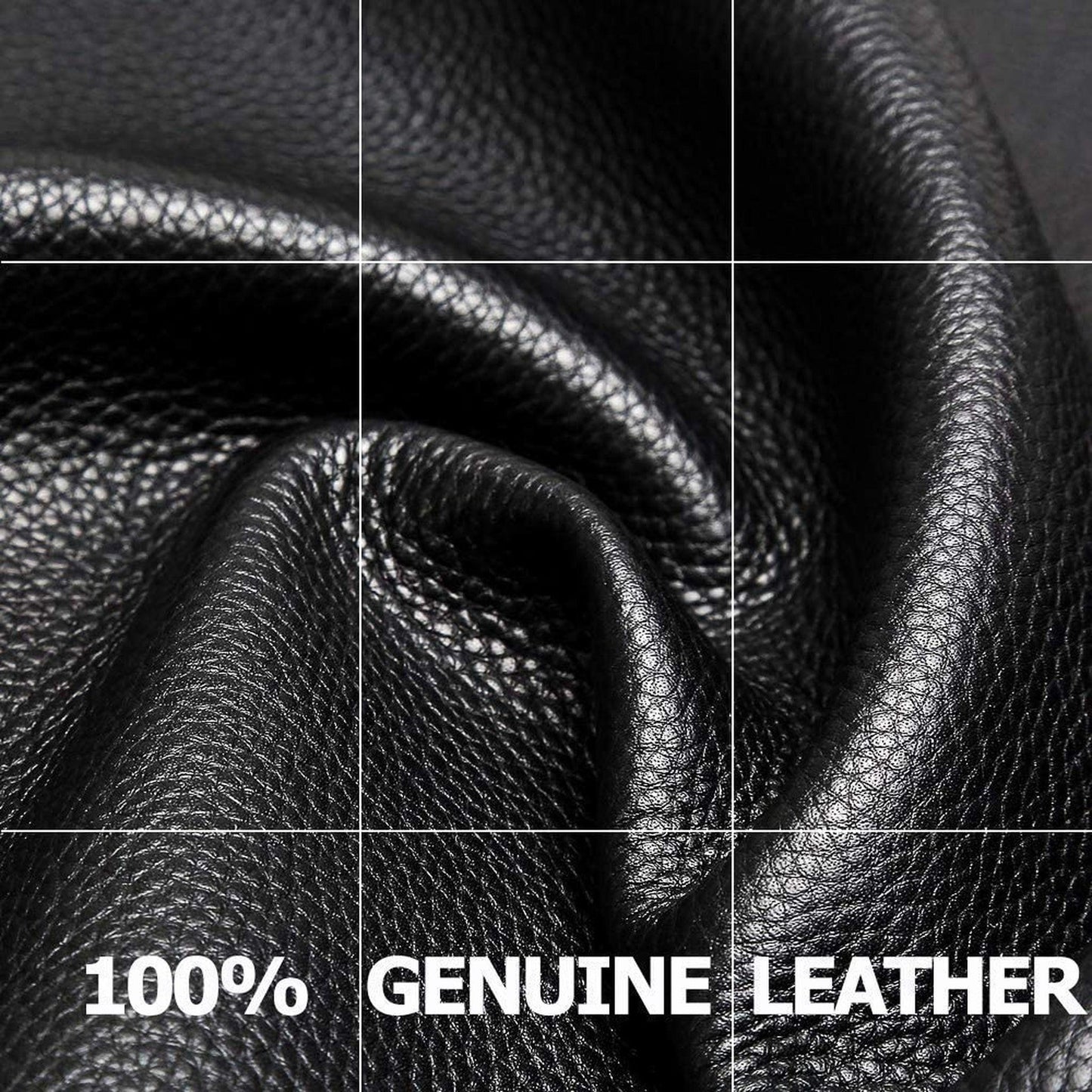 FR Fashion Co. 17" Men's Anti-Theft Leather Backpack with Hidden Pockets