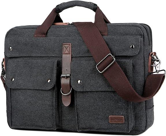 FR Fashion Co. 18" Men's Canvas Laptop Messenger Bag