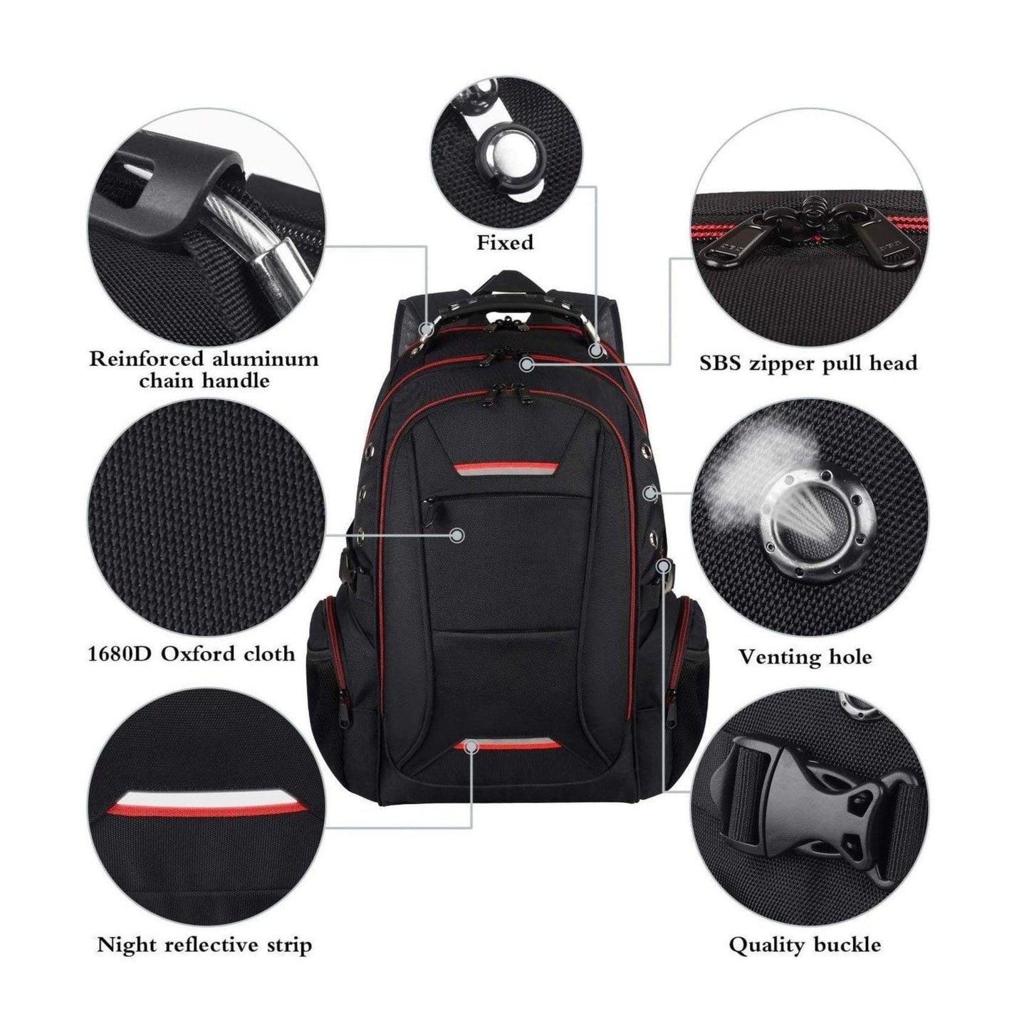 FR Fashion Co. 18" Men's TSA-Approved Travel Backpack