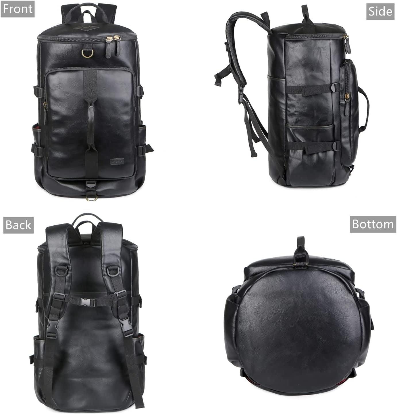FR Fashion Co. 20" Men's Versatile Leather Duffel Bag
