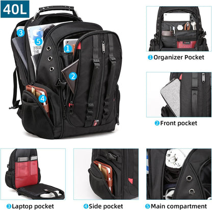 FR Fashion Co. 20" XL Heavy Duty Travel Backpack