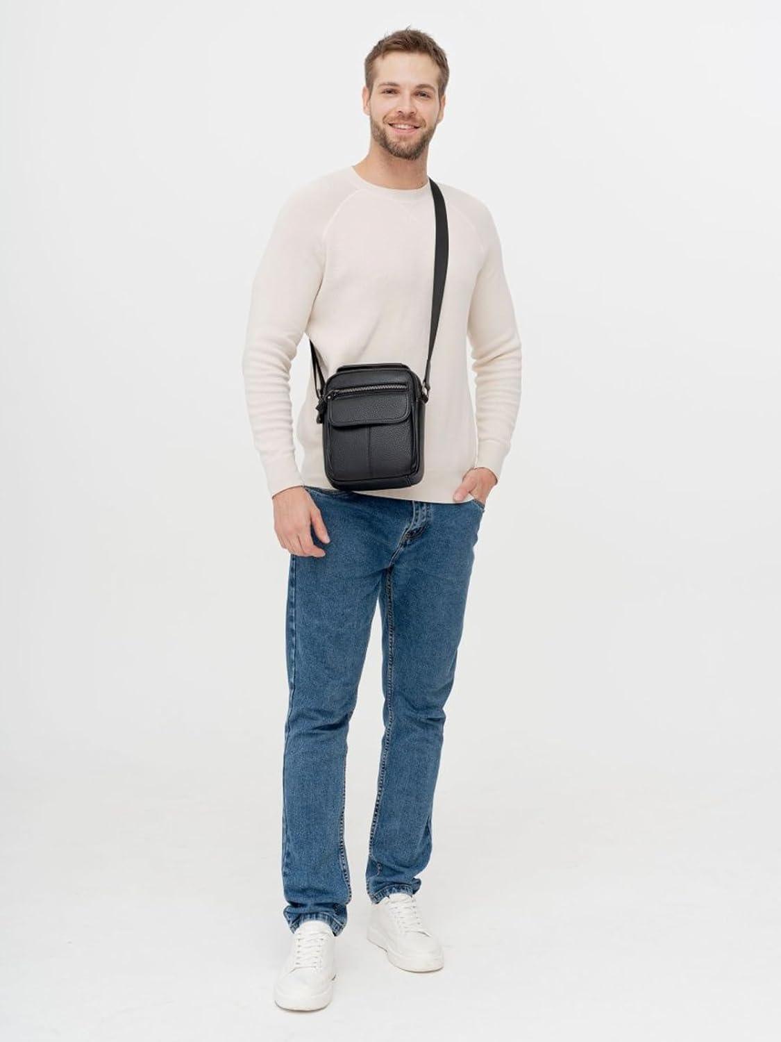 FR Fashion Co. Mini Genuine Leather Messenger and Shoulder Bag
