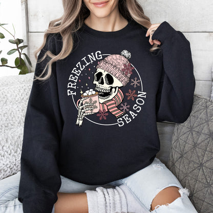 Freezing Season, Skeleton, Winter, Cold, Sweatshirt