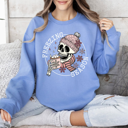 Freezing Season, Skeleton, Winter, Cold, Sweatshirt