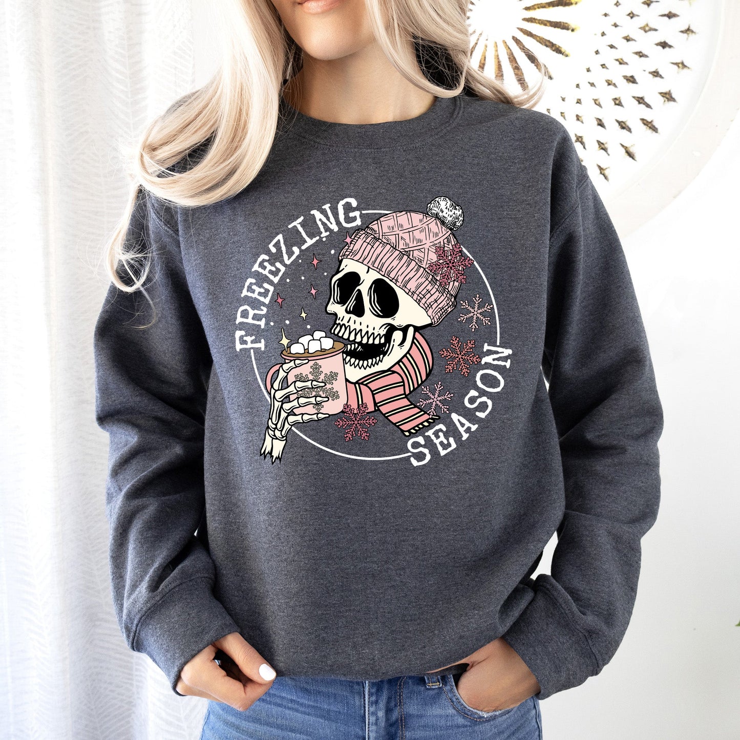 Freezing Season, Skeleton, Winter, Cold, Sweatshirt