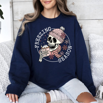 Freezing Season, Skeleton, Winter, Cold, Sweatshirt