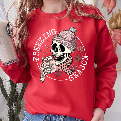 Freezing Season, Skeleton, Winter, Cold, Sweatshirt