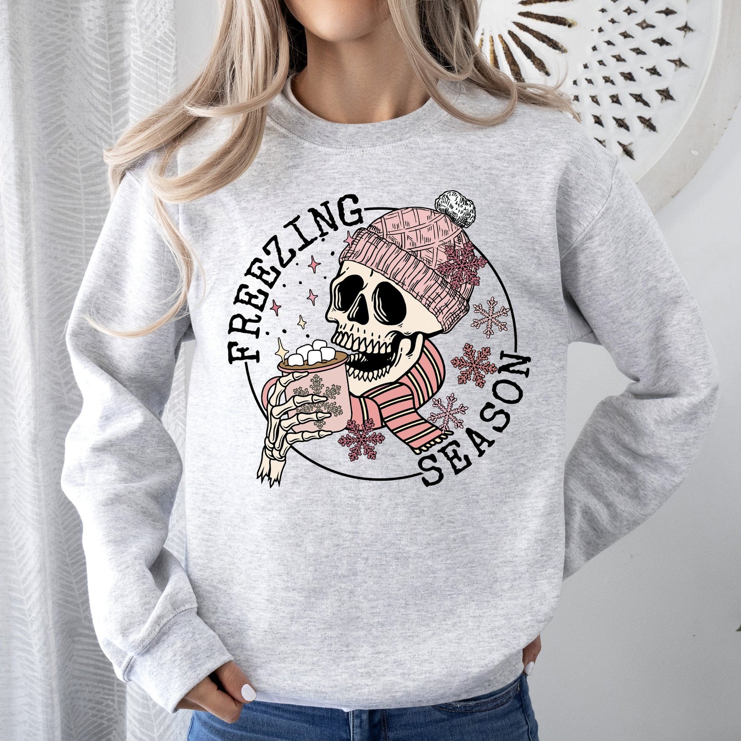 Freezing Season, Skeleton, Winter, Cold, Sweatshirt