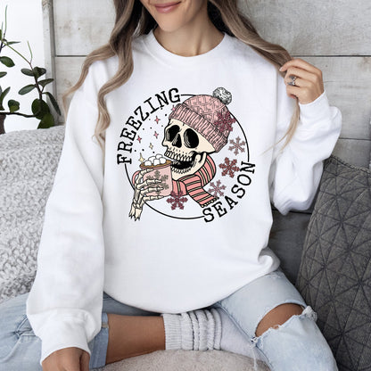 Freezing Season, Skeleton, Winter, Cold, Sweatshirt