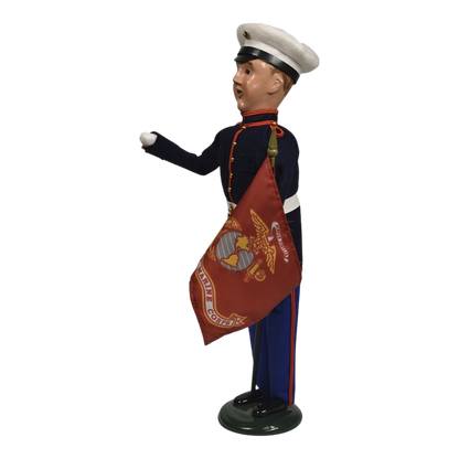 Marine Man with Flag - Caroler