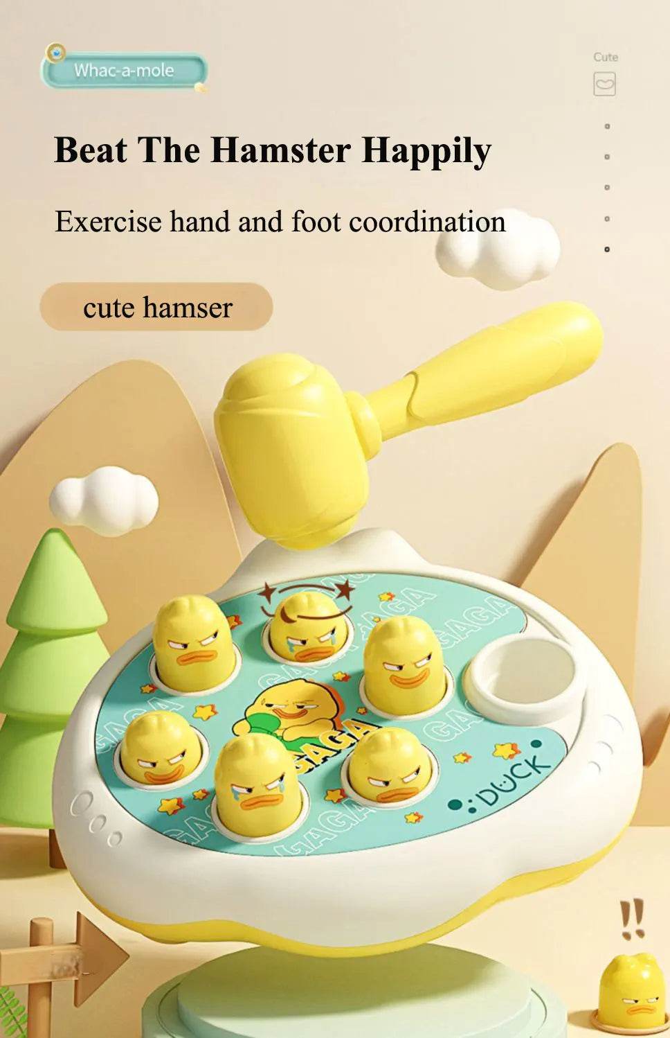 Montessori Animal Hammer Toy for Toddlers Educational Game