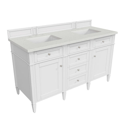Brittany 60" Double Vanity in Bright White