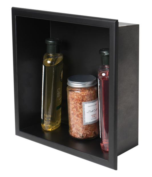 ALFI brand ABNC1212 12" x 12"  Square Single Shelf Bath Shower Niche